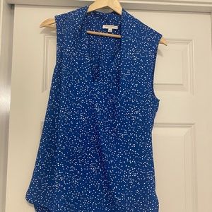 Equipment silk sleeveless top